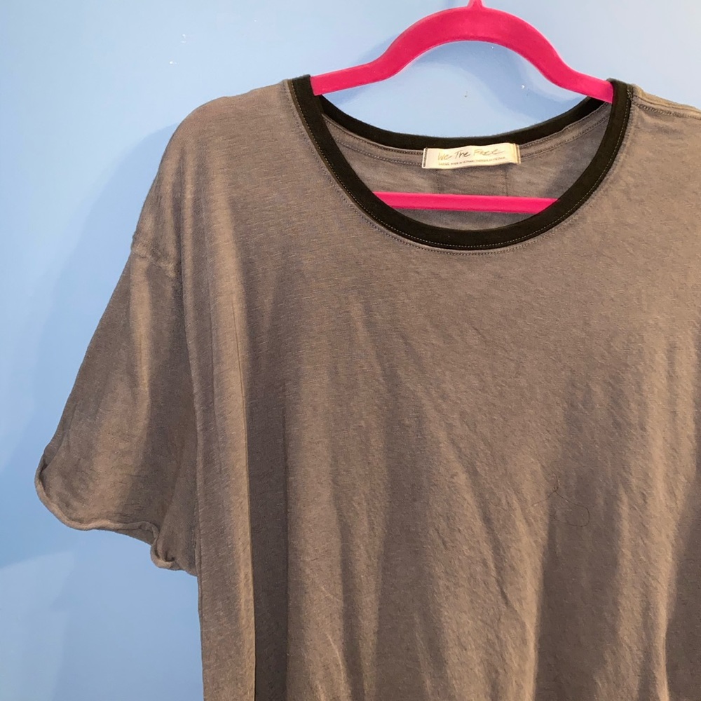 Gray free people boyfriend style tee!